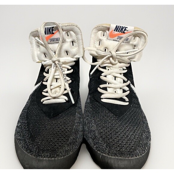 Off White x Nike Air VaporMax "The Ten" Black 2017 Virgil Abloh AA3831-001 SZ 10 - Picture 5 of 16